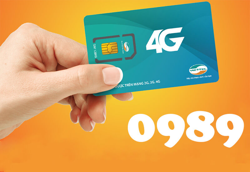 Sim số đẹp đầu 0989 Viettel - Dòng sim VIP hàng đầu